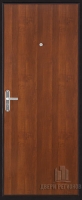 Дверь входная Триумф 2, цвет медный антик, панель - триумф цвет итальянский орех